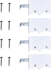 Set di supporti per armadi a muro da 4 - bianco - supporto per armadi a muro supporto per armadi per armadi cucina - hanger robusto + viti supporti per armadi a muro