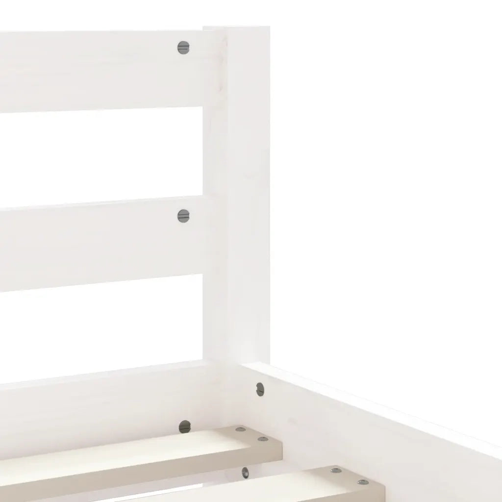 Giroletto Bambini | Letto Infantile | Lettino con Cassetti Bianco 80x200cm Massello di Pino