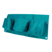 Vaso da Balcone in tessuto BloemBagz, con 6 tasche, 61 cm, colore Azzurro