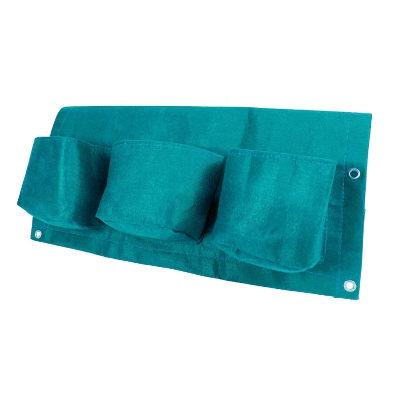 Vaso da Balcone in tessuto BloemBagz, con 6 tasche, 61 cm, colore Azzurro