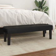 Panca-Sgabello Nera 100x30x30 cm in Similpelle