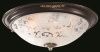 Plafoniera Ceiling & Wall in Metallo Diametrik Marrone con Oro