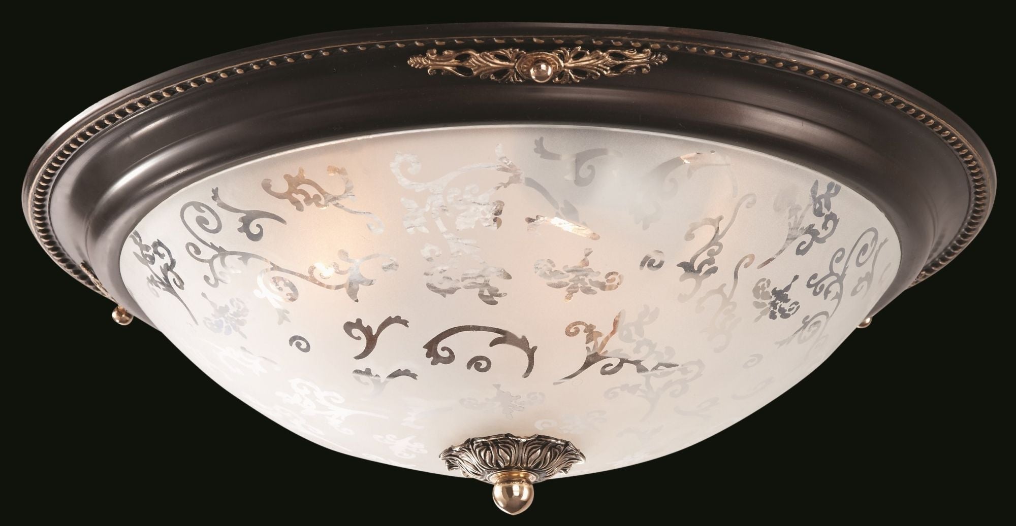 Plafoniera Ceiling & Wall in Metallo Diametrik Marrone con Oro