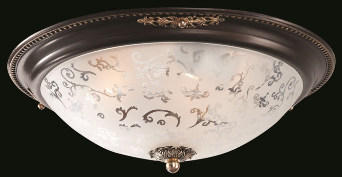Plafoniera Ceiling & Wall in Metallo Diametrik Marrone con Oro