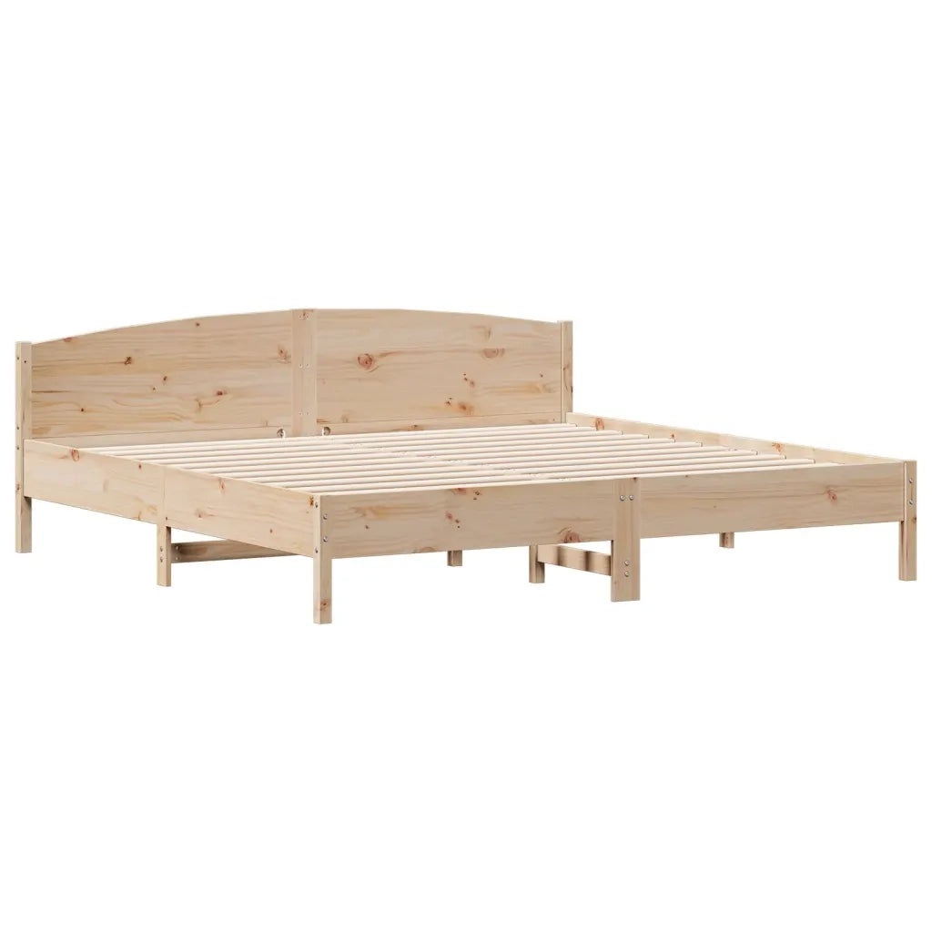 Letto senza Materasso 200x200 cm in Legno Massello di Pino 3306213