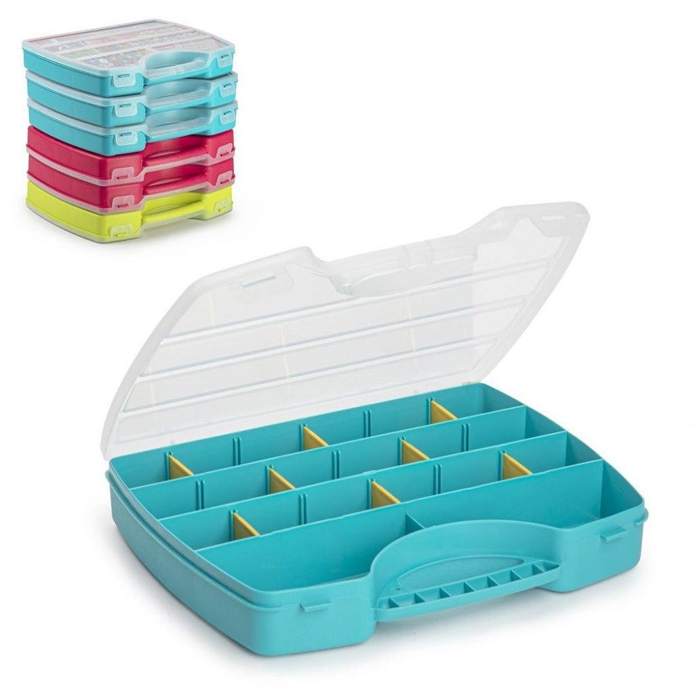 Trade Shop - Valigetta Milleusi Mercury Scomparti 25,5x21x4 Cm In Plastica 11663 Vari Colori -