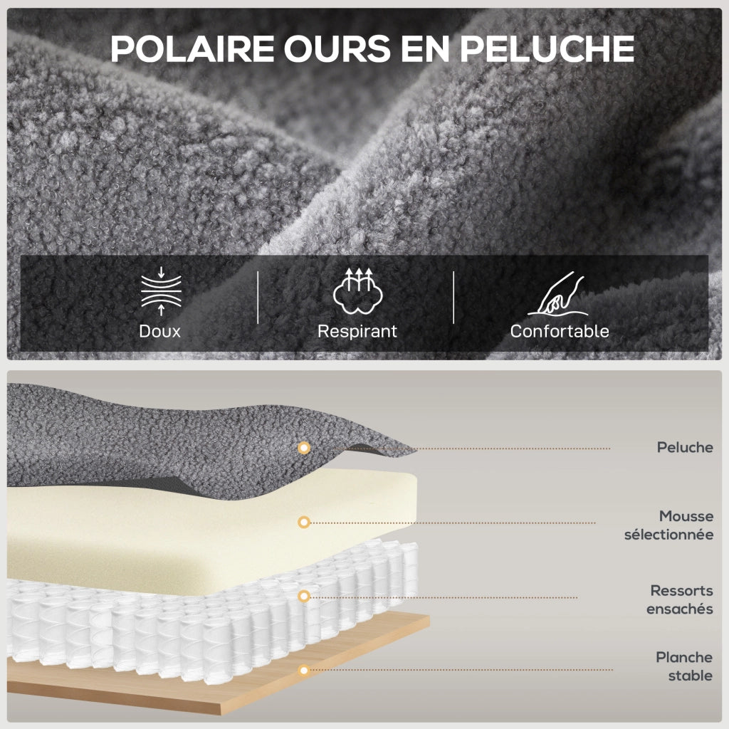 Poltrona Massaggiante Reclinabile ¨C Zephmum ¨C Grigio 69x84x99 cm