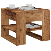 Tavolino da Salotto Legno Vecchio 55,5x55x45 cm in Truciolato 856818