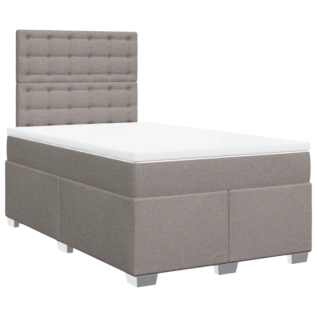 Giroletto a Molle con Materasso Tortora 120x200 cm in Tessuto 3292773