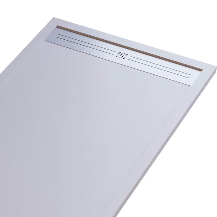 Piatto Doccia 80x200 cm in Pietra Bonussi Trivor Bianco