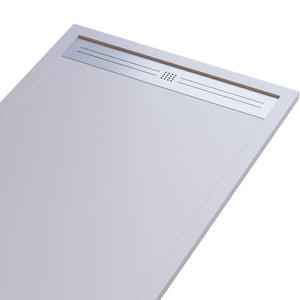 Piatto Doccia 90x140 cm in Pietra Bonussi Trivor Bianco