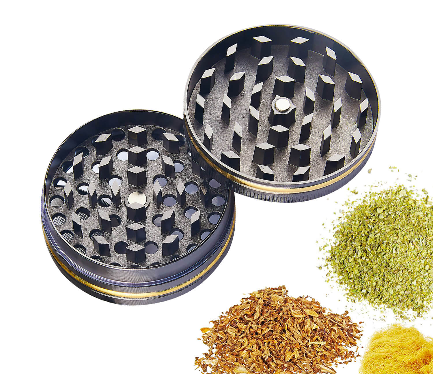 Grinder Ø50 mm 4 Livelli per Spezie Erbe e Tabacco Dollaro