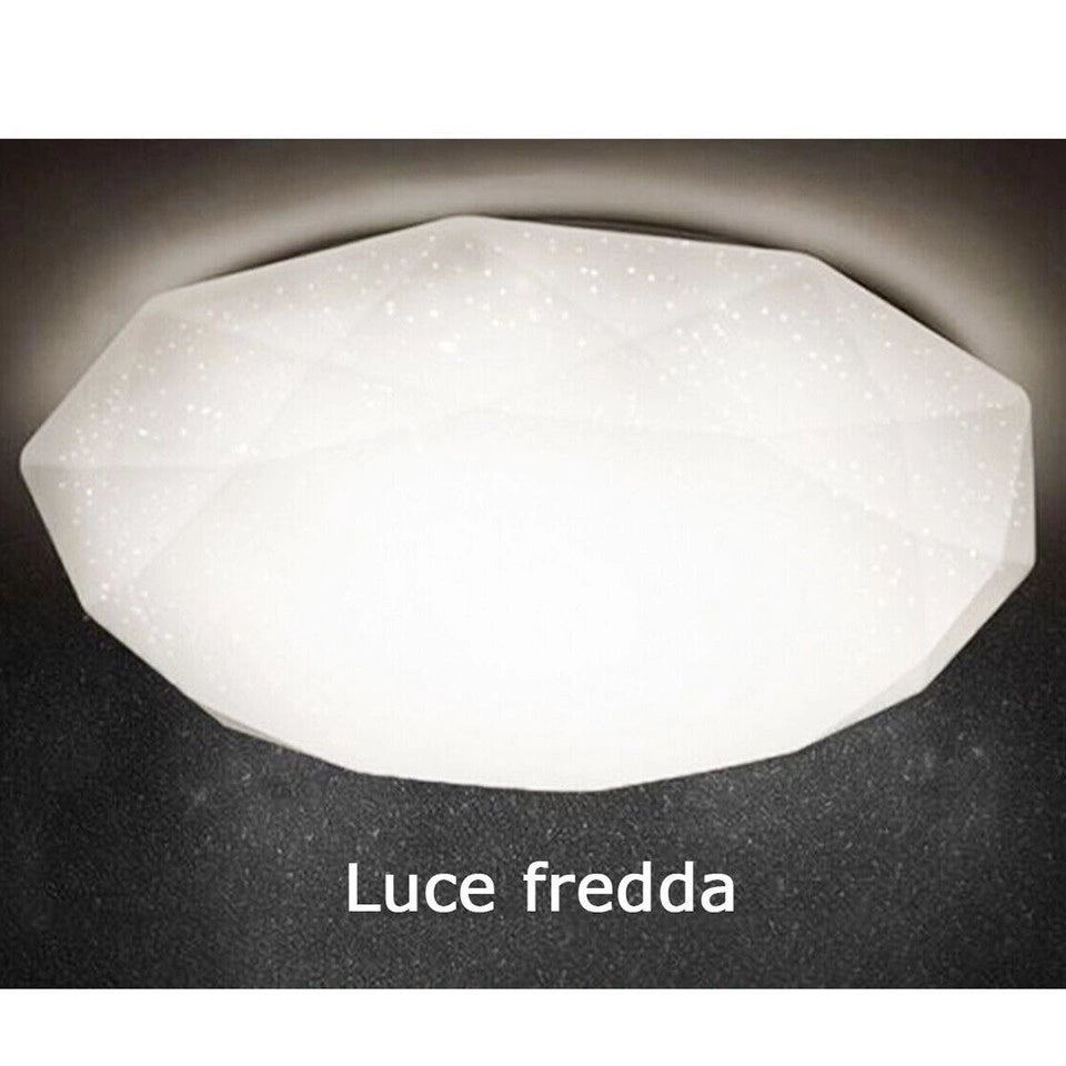PLAFONIERA LED 36W LUCE FREDDA DIAMANTE EFFETTO CIELO STELLATO APPLIQUE BTL-802
