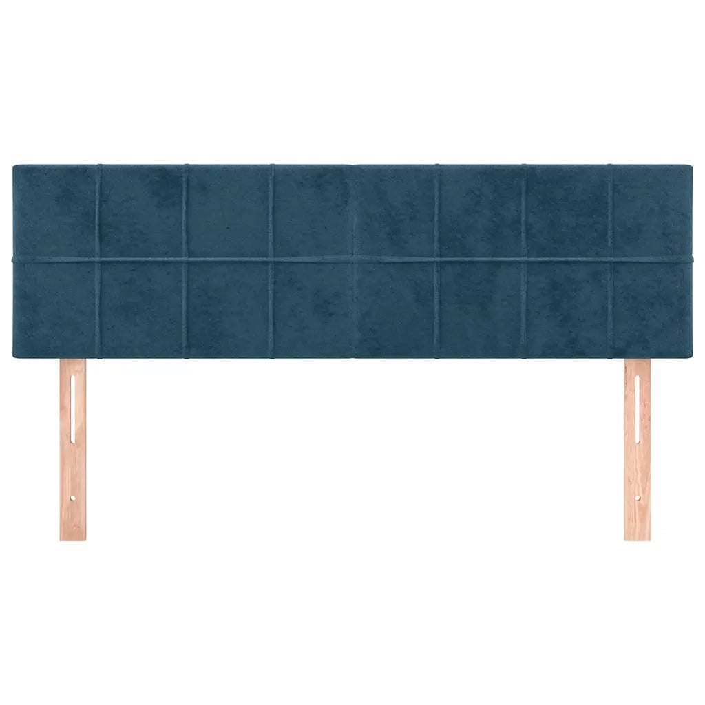 Testiera | Testata Blu Scuro 144x5x78/88 cm in Velluto