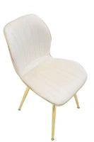 Sedia Paris Space Crema /Gold Set 2 Pz cm 46X58X77
