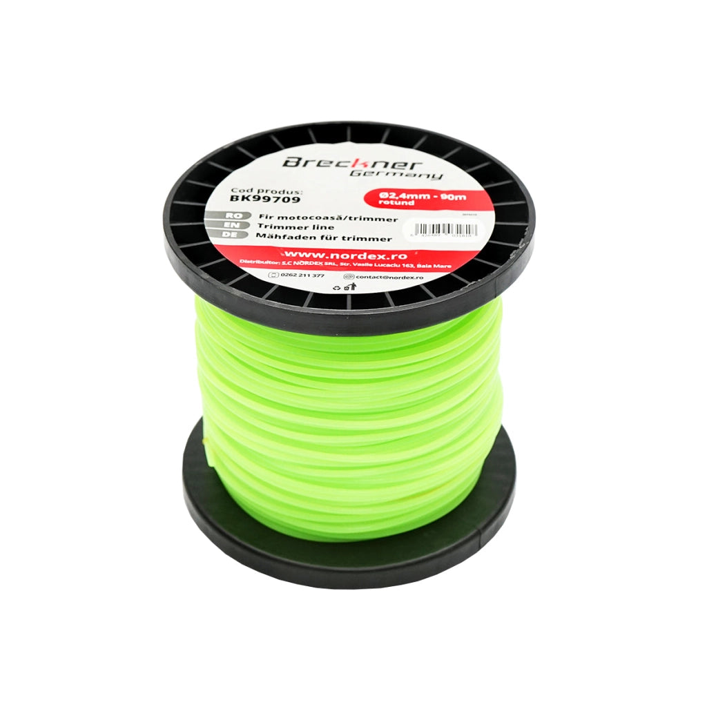 Filo per decespugliatore tondo, 2,4 mm x 90 m Breckner Germany