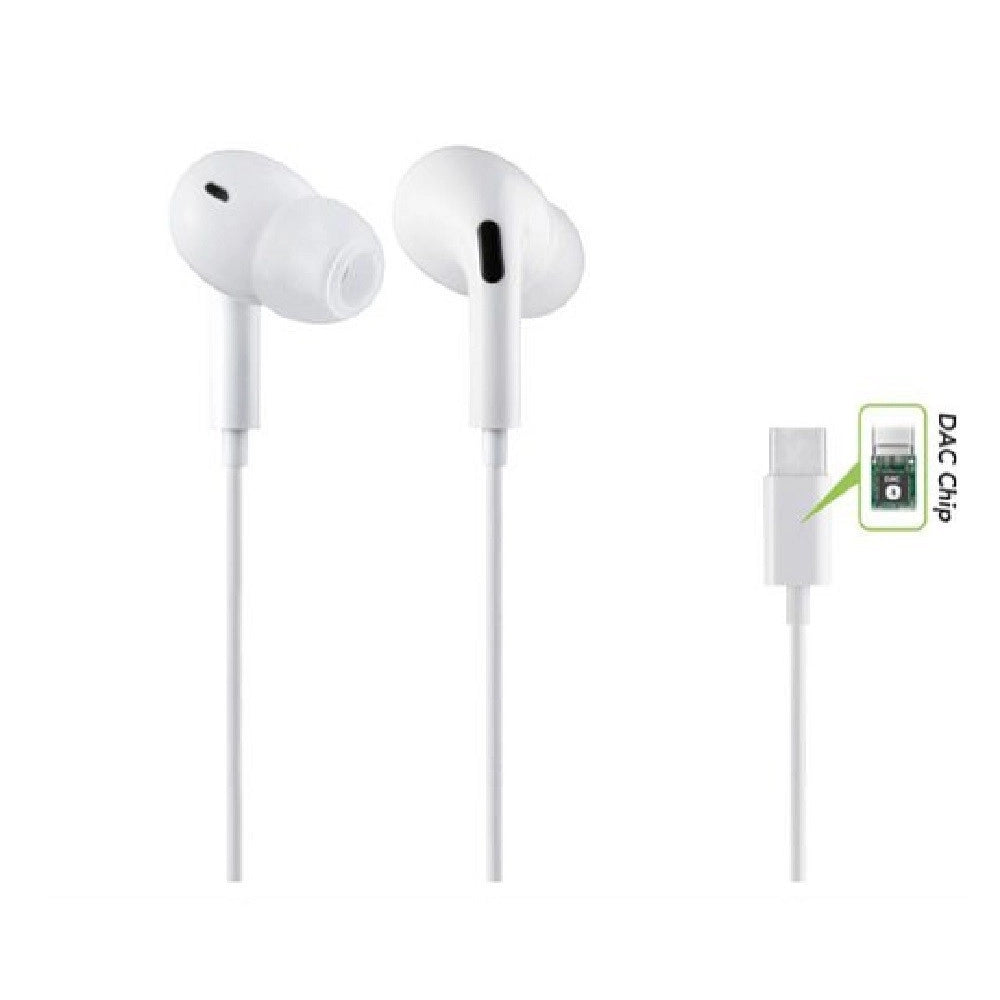 Trade Shop - Auricolari Stereo In-ear Cuffie Connettore Type-c Dac Chip Smartphone Au-tc02 -