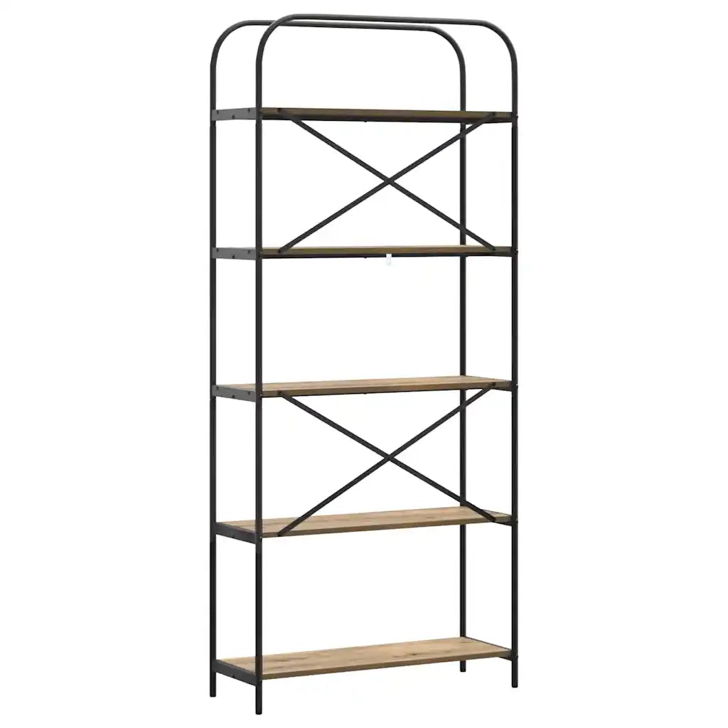 Libreria Rovere artigianale 80 x 30 x 183 cm Legno multistrato 879838