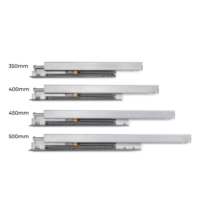 Cassetto esterno Protone 30kg, guide di estrazione totale con una chiusura soft, altezza 178mm, profondità 450mm, Acc..