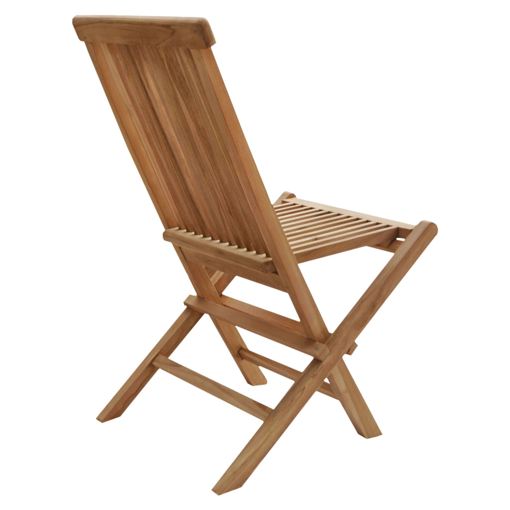 Set di 4 sedie da giardino in teak LOMBOK