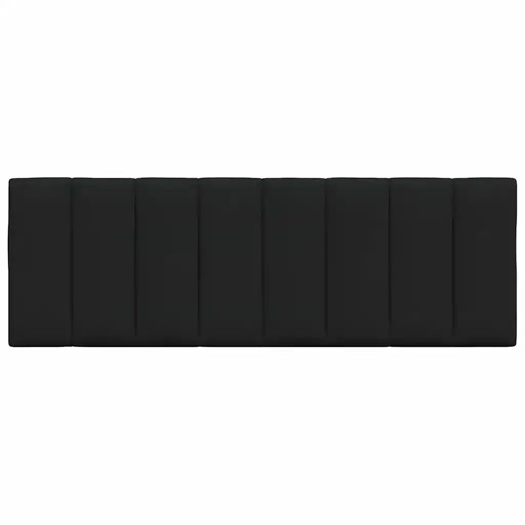 Cuscino Testiera Hanko Nero 120 cm in Tessuto 4019158