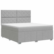 Letto box spring con materasso Grigio Chiaro 160 x 200 cm 3454183