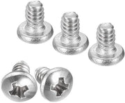 Viti a croce a testa piatta in acciaio inossidabile 304 18-8 100 pezzi 3/16 pollice #4-40 filo completo finitura lucida.