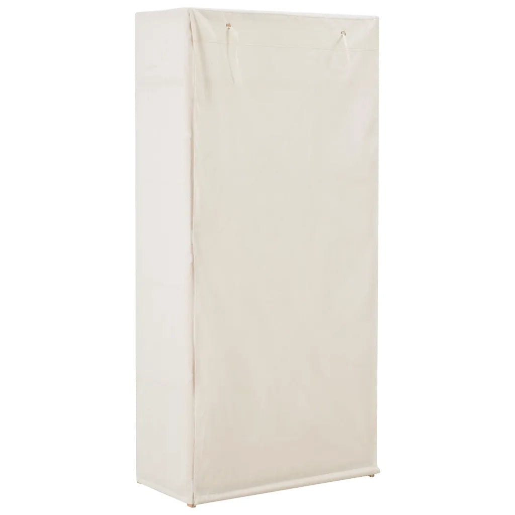 Armadio Bianco 79x40x170 cm in Tessuto CFW3330793