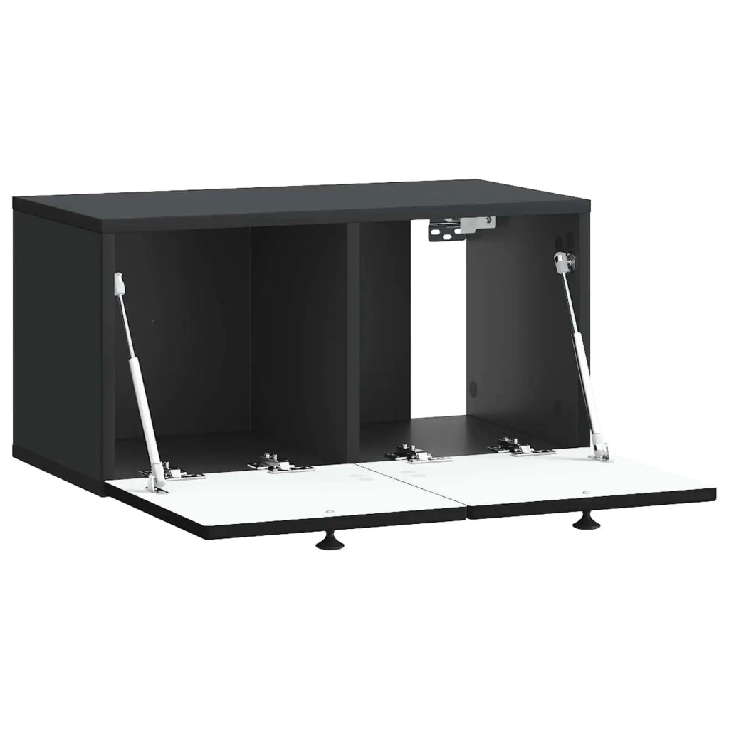 Mobile Porta TV da Muro Nero 59,5 x 31 x 30 cm 898196