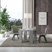 Tavolo allungabile 90/246x90 cm Roxell Premium colore cemento