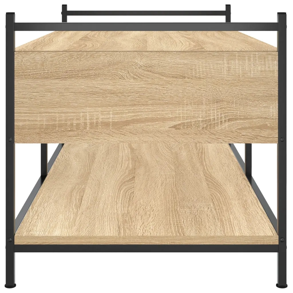 Tavolino da Salotto Rovere Sonoma 99x50x50cm Legno Multistrato 833961