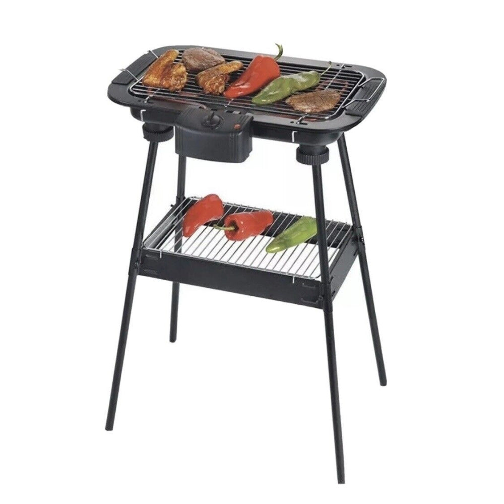 Trade Shop - Barbecue Elettrico Bbq Supporto Griglia Elettrica Bistecchiera Da Tavolo 2000w -