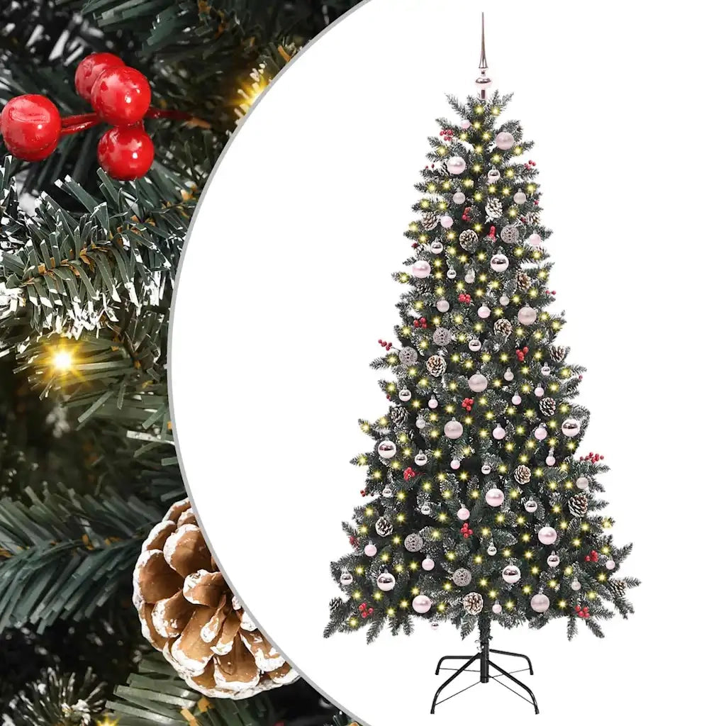 Albero di Natale artificiale con 300 LED Verde 240 cm 3395906