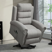 Poltrona relax elettrica con alzata, massaggio e calore grigio