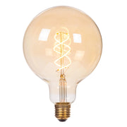 Lampadina LED filament E27 4,9W ambra sfera Lucide