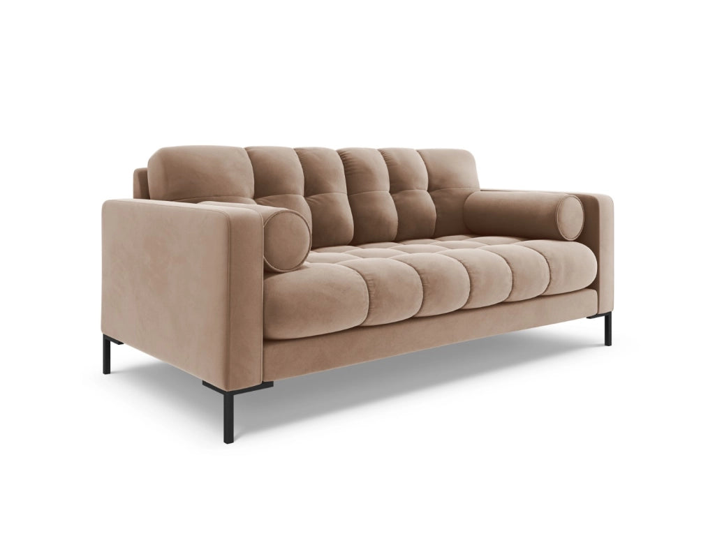 Cosmopolitan Design - Divano "Bali" 2 posti in velluto beige 