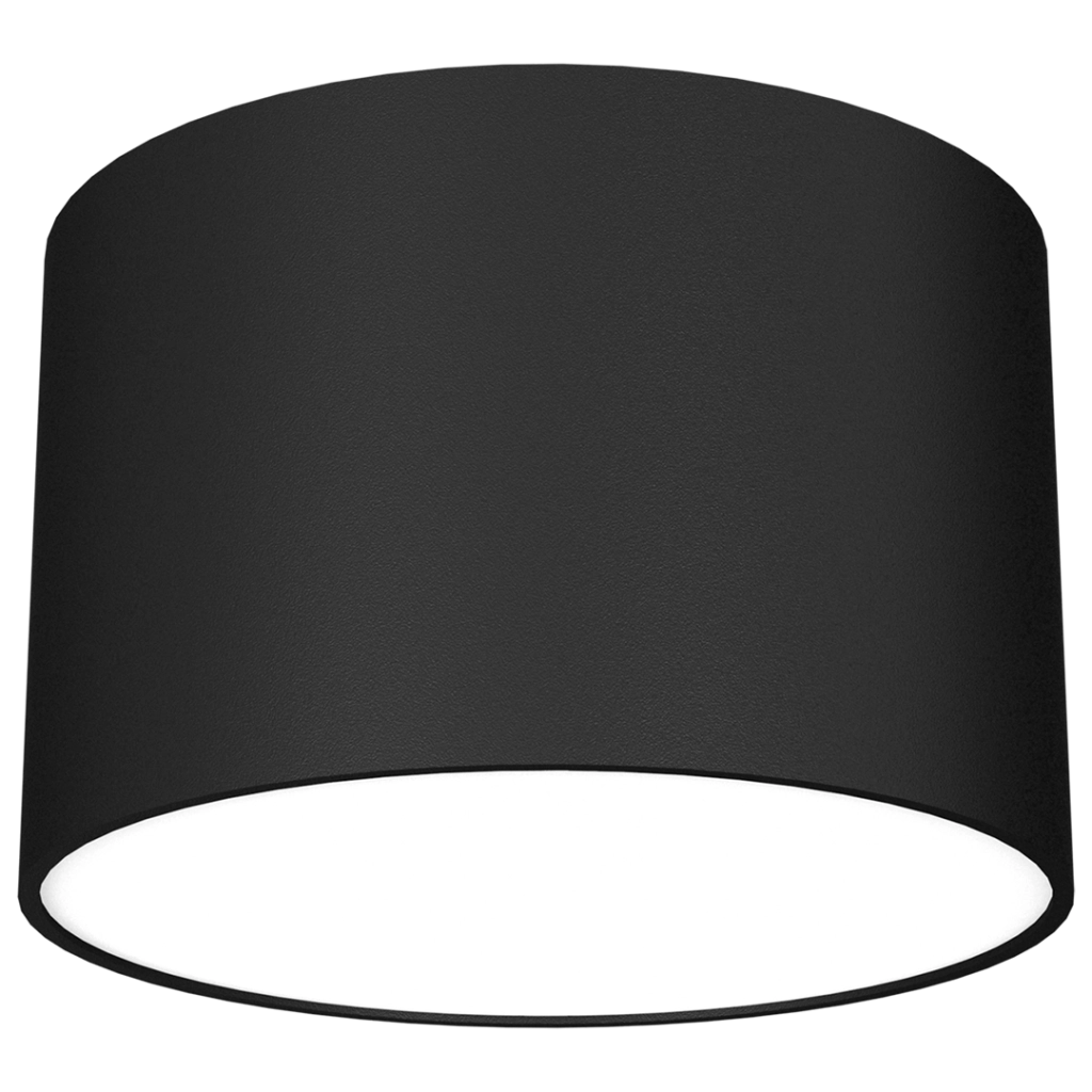 Plafoniera tonda in metallo DIXIE Milagro nera GX53 1x20W