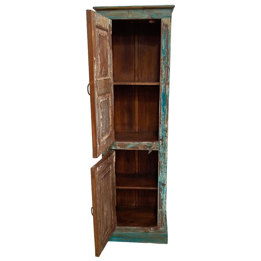 Credenziale in legno artigianale 57x36x191h cm