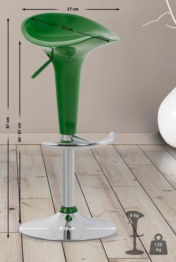 Sgabello Saddle verde