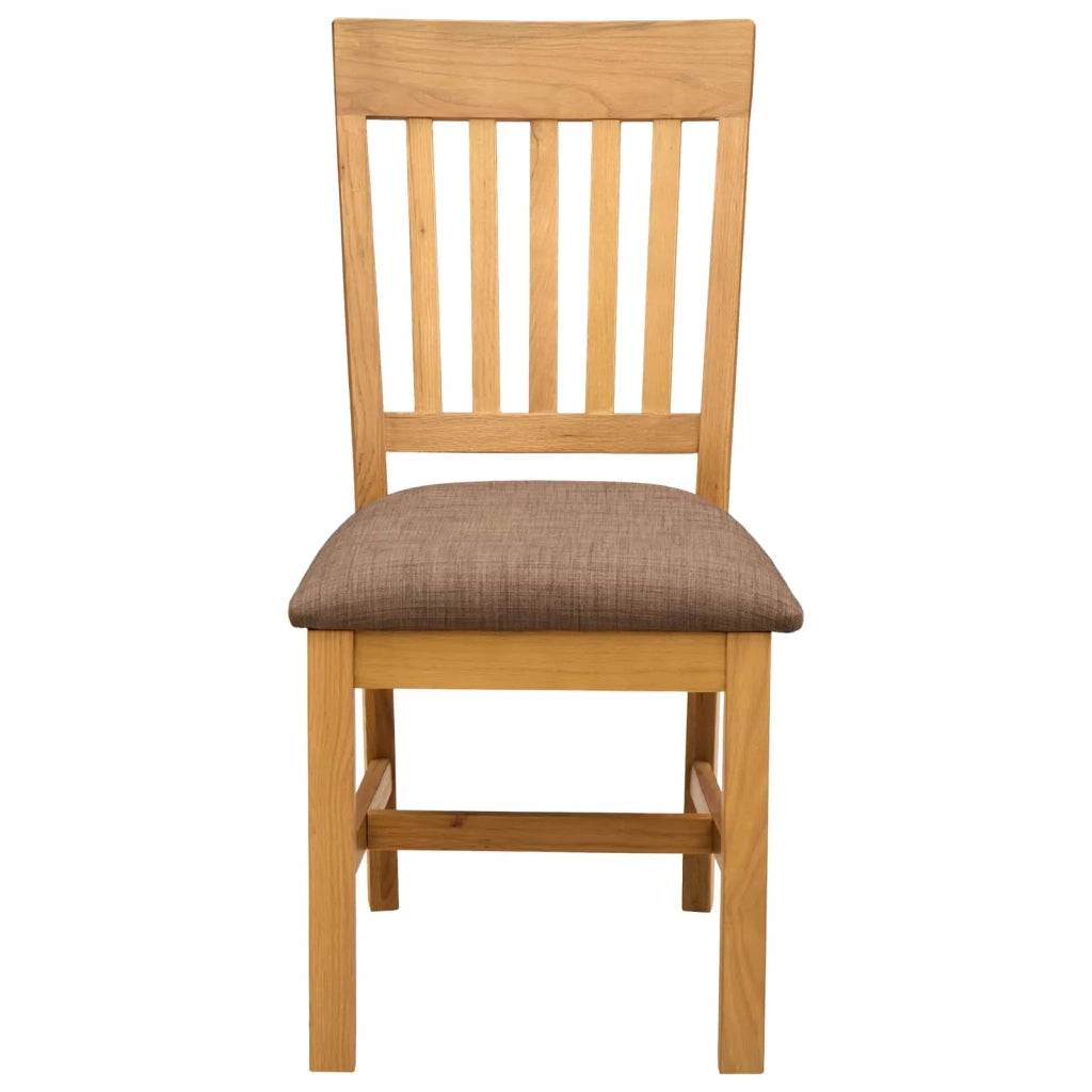Sedia da pranzo 2 pcs Legno di Quercia Massello Grigio 42039155