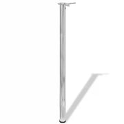 Gambe per Tavolo 4 pz | Piede del tavolo Altezza Regolabile Cromate 1100 mm