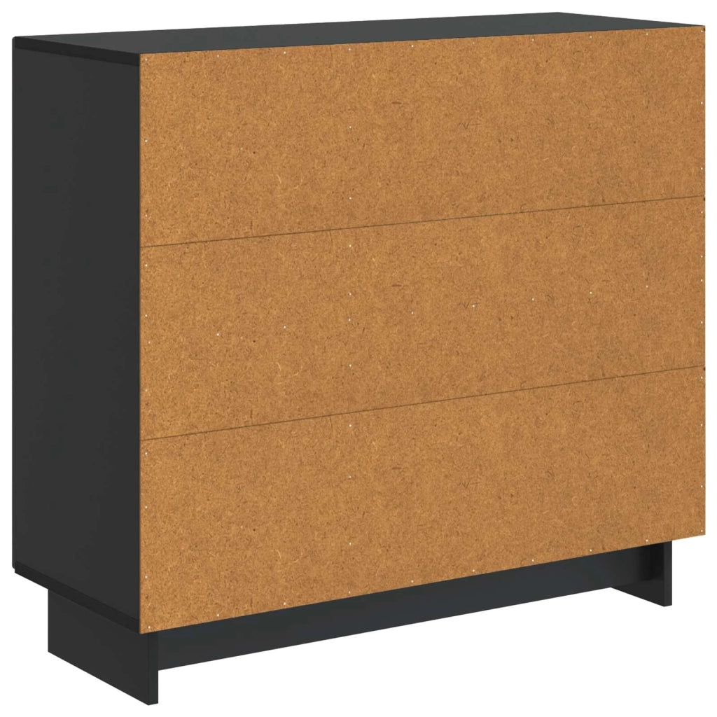 Credenza Nero 89 x 34,5 x 80 cm Legno ingegnerizzato 893956