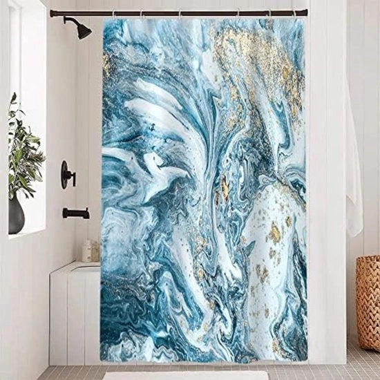 Doccia a vetrata lavabile - Doccia a vetrata tessuto - Blu - 180 x 180 CM