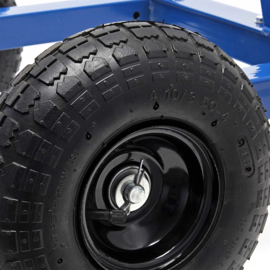 Carrello porta pannelli max 200 kg con pneumatici e supporti in acciaio regolabili 280-830mm