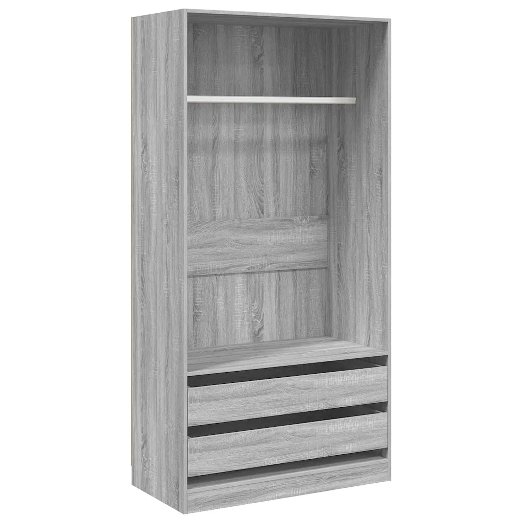 Armadio Grigio Sonoma 100x50x200 cm in Legno Multistrato CFW8474900