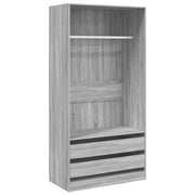 Armadio Grigio Sonoma 100x50x200 cm in Legno Multistrato CFW8474900
