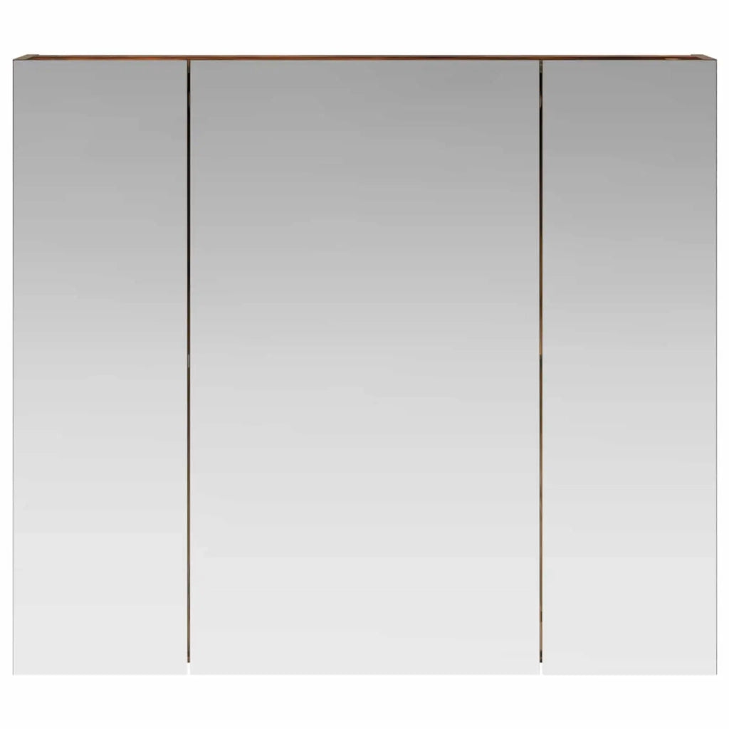Mobiletto per specchio da bagno Rovere fumé 80 x 14.5 x 70 cm