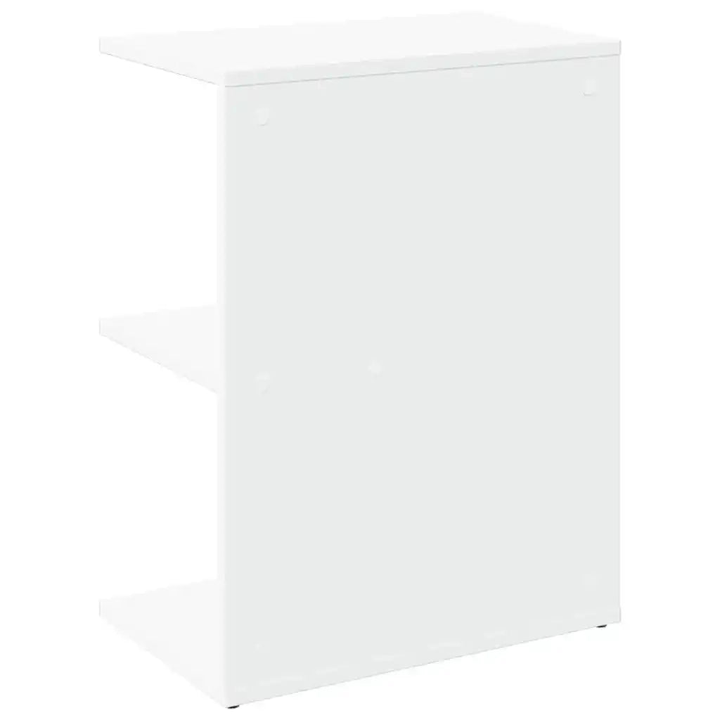 Comodino-Tavolino da notte Bianco 46,5x29x61 cm in Legno Multistrato