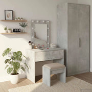 Tavolo da Trucco Grigio 60 x 40 x 70 cm Legno multistrato 865220