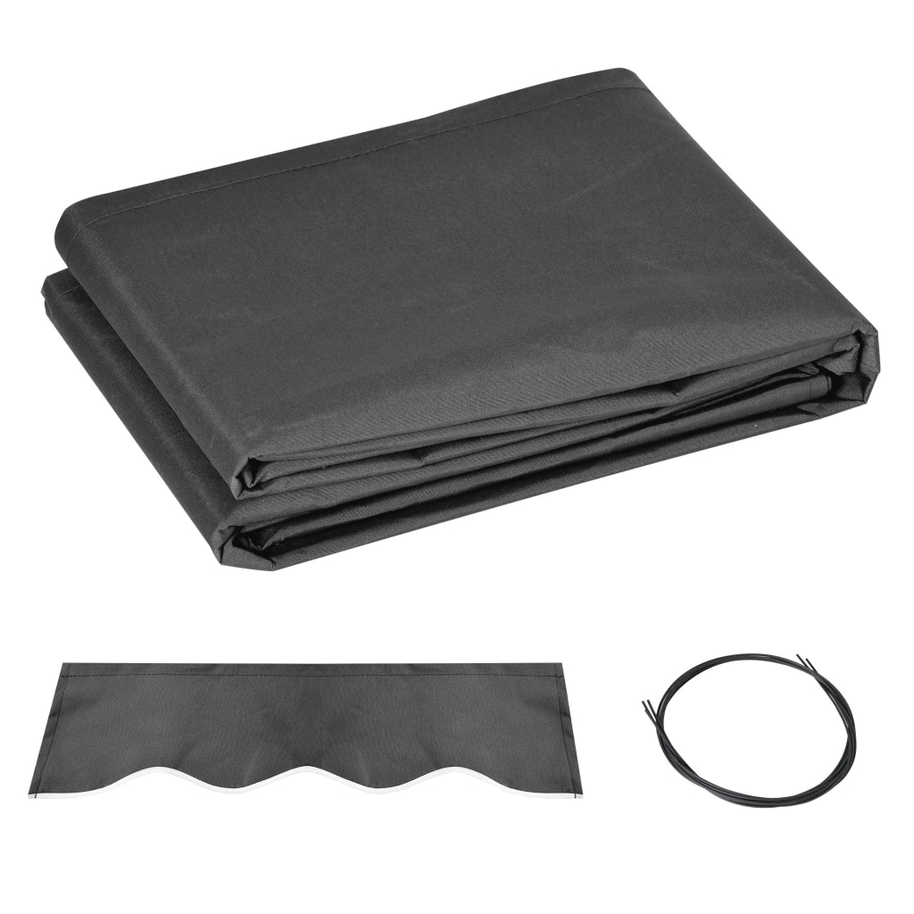 Tenda da sole con lambrequin ¨C Minimal ¨C Grigio 282x240 cm